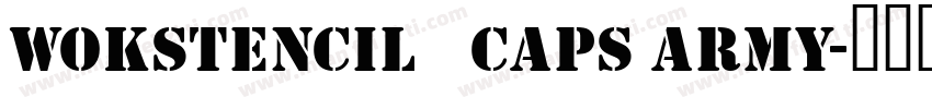 WOKSTENCIL   CAPS ARMY字体转换